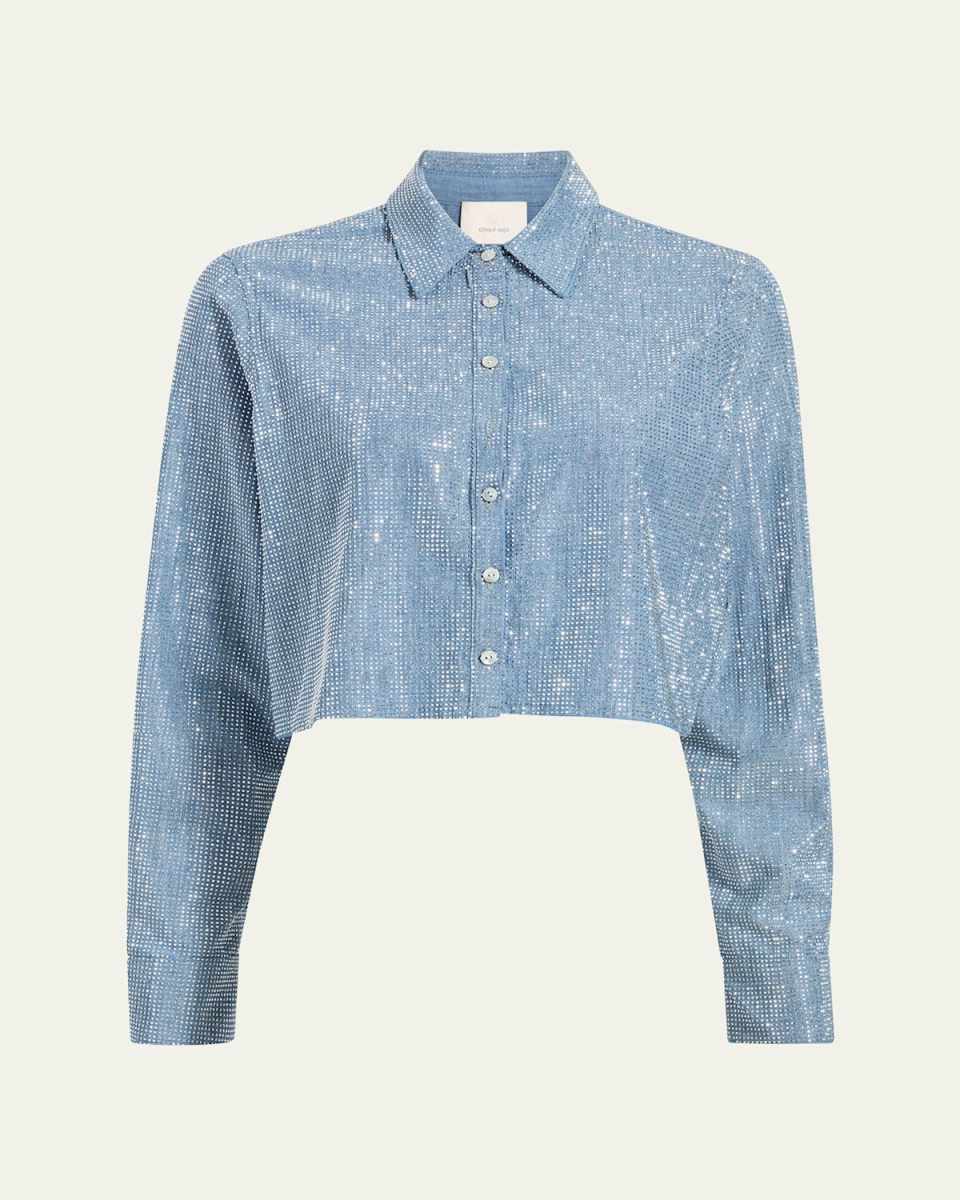 Patricia Embellished Chambray Shirt